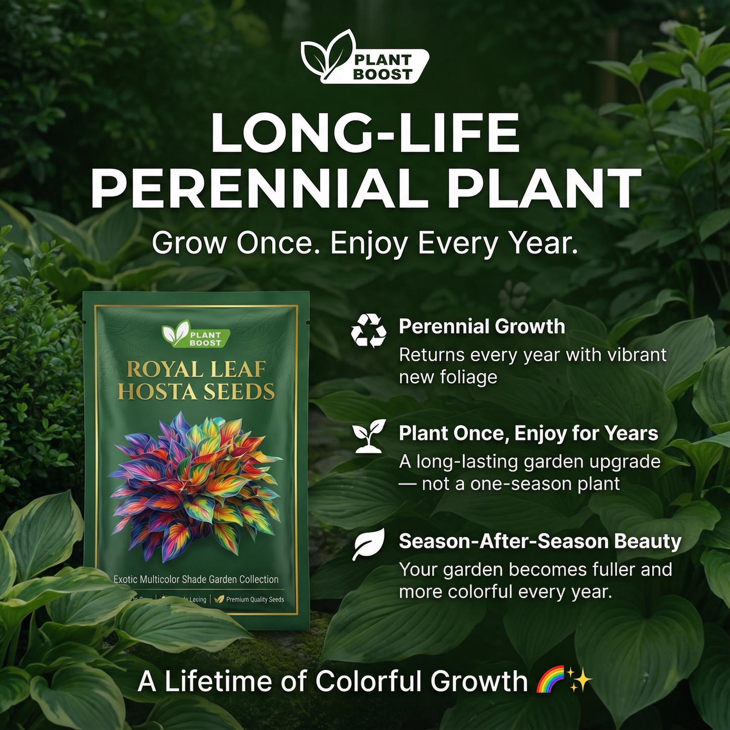 Royal Leaf Hosta Seeds (Buy 1 Get 1 Free)